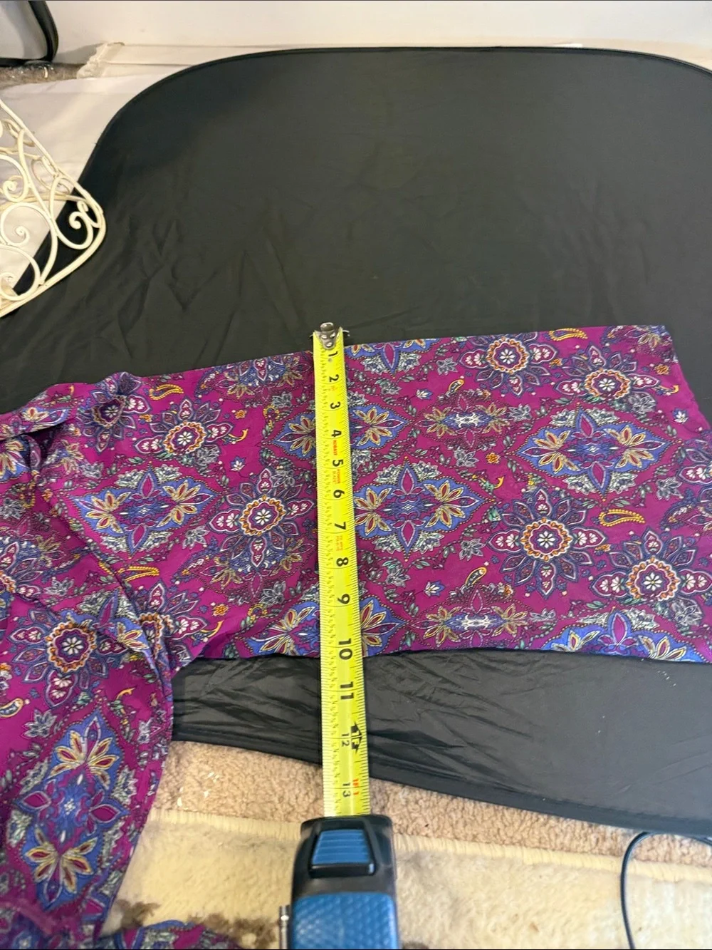 True Craft Purple Floral Sheer Coverup boho